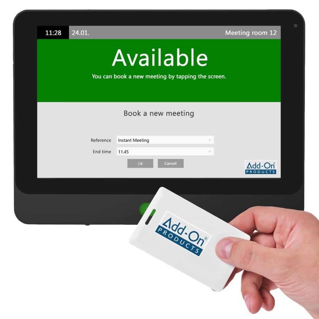 digital room signage RFID
