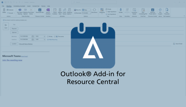 Outlook Add-in for Resource Central