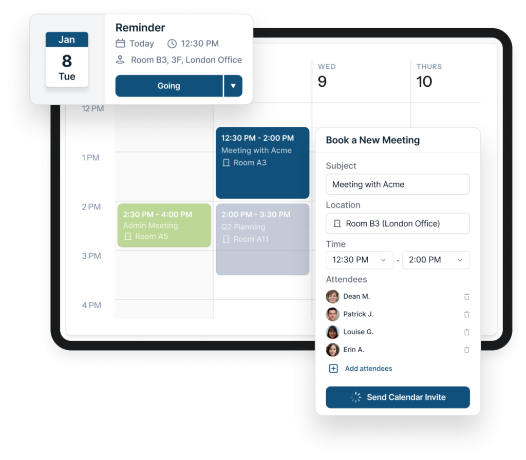 Webbasierte Teamkalender Software